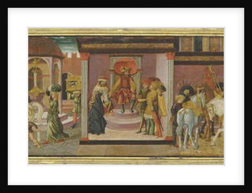 The Story of Trajan and the Widow, panel from a cassone, c.1450 by Giovanni di Ser Giovanni Scheggia
