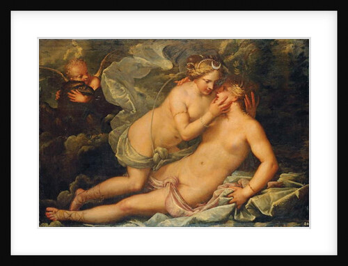 Jupiter in the guise of Diana and the nymph Callisto by Pietro Liberi