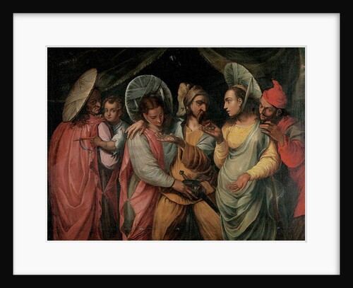 A scene from the Commedia dell'Arte by Franco-Flemish School