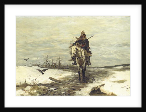 The lone hunter, 1881 by Jozef Brandt