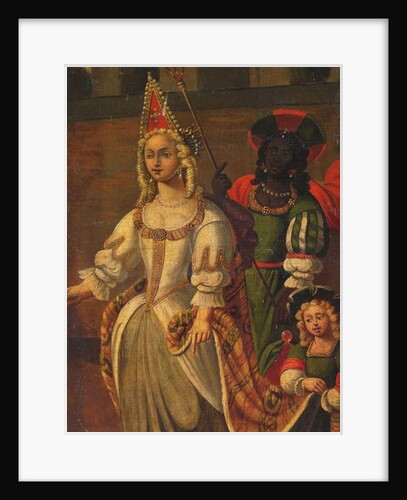 Four-fold double-sided screen, c.1700 by Anglo-Flemish School