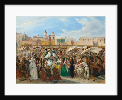 The Independencia Market, Lima, 1843 by Johann Moritz Rugendas