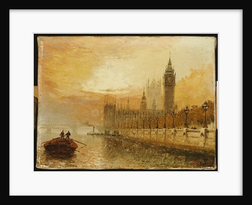 View of Westminster from the Thames by Claude T. Stanfield Moore