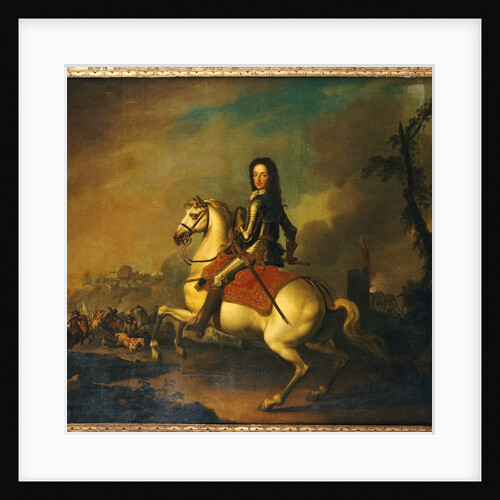 Portrait of King William III at the Battle of the Boyne in 1690 by Jan Wyck