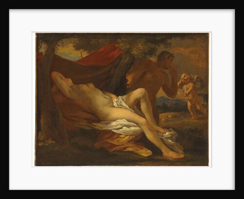 Jupiter and Antiope by Nicolas Poussin