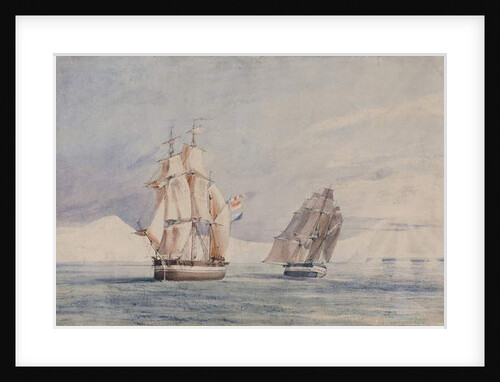 H.M. Ships Erebus and Terror in the Ross Sea by John Edward Davis