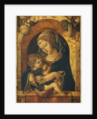 The Madonna and Child at a marble parapet by Carlo Crivelli