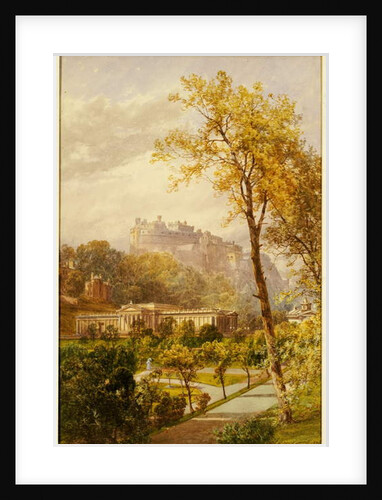 A View of Princes Street Gardens and the National Gallery, Edinburgh looking West Towards the Castle, 1855 by James Burrell Smith