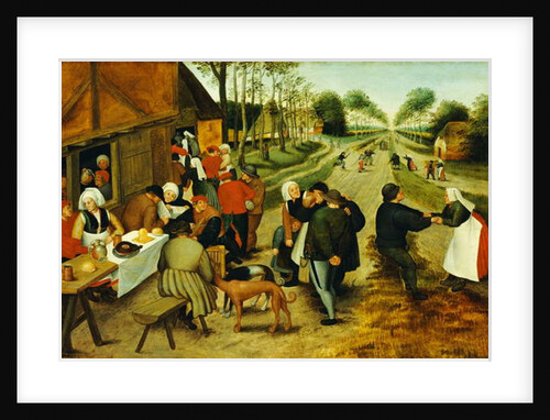 Peasants at a Roadside Inn, 17th century by P. the Younger Brueghel