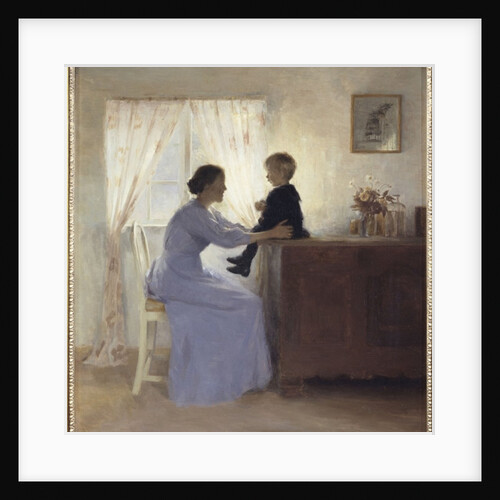 A Mother and Child in an Interior, 1898 by Peter Vilhelm Ilsted