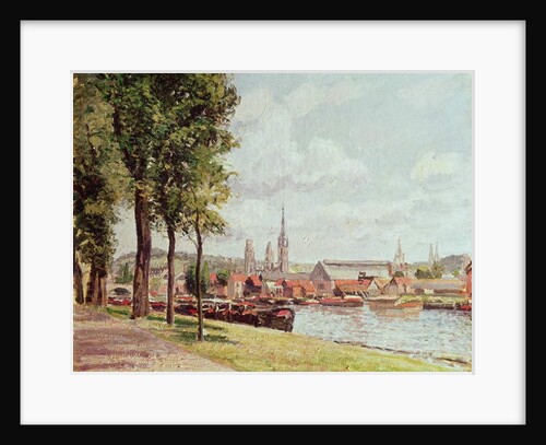 Cours La Reine, Rouen, 1890 by Camille Pissarro