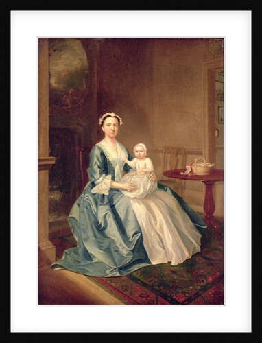 Portrait of a lady of the Lister family and Child by Arthur Devis