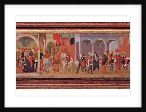 The Story of Lionora de' Bardi and Ippolito Buondelmonte, panel from a cassone by Giovanni di Ser Giovanni Scheggia