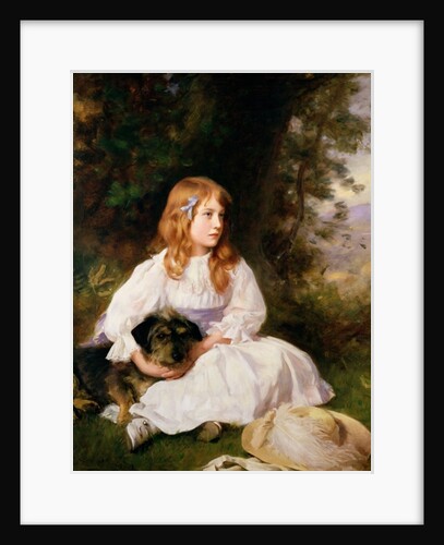 Heather, portrait of a girl by William Robert Symonds