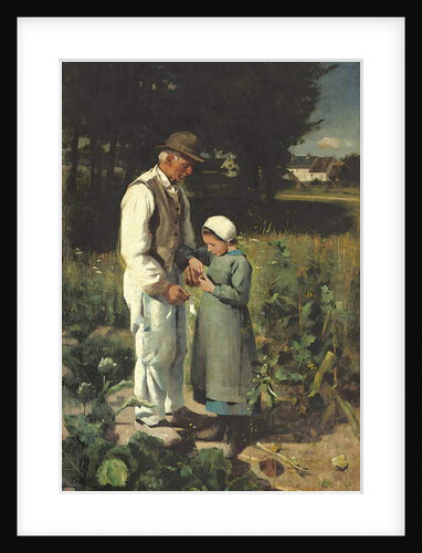 In the fields, Anvers sur Oise, 1882 by William Edward Stott