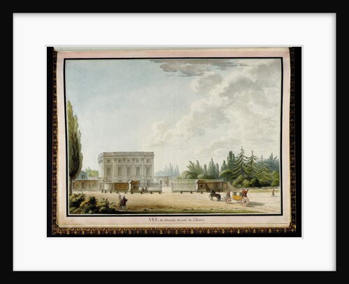 Vue du château du côté de l'entrée, from Recueil des plans du Petit Trianon by Richard Mique, 1781 by Claude Louis Chatelet