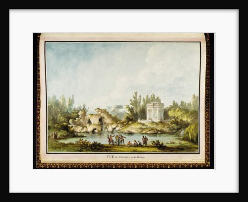 Vue du Belvédère et du Rocher, from Recueil des plans du Petit Trianon by Richard Mique, 1781 by Claude Louis Chatelet