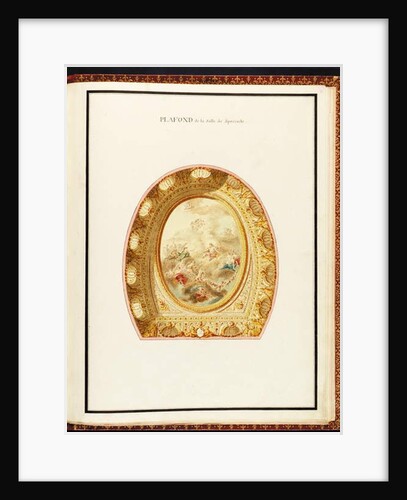 Plafond de la salle de spectacle, from Recueil des plans du Petit Trianon by Richard Mique, 1781 by Richard Mique
