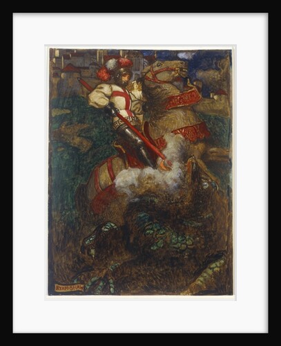 St. George slaying the dragon, 1908 by John Byam Liston Shaw