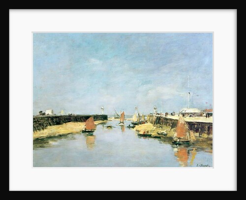 The Jetty, Trouville by Eugene Louis Boudin