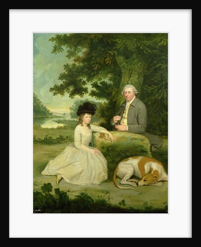 Portrait of Mr Leroy with his Daughter by Hugh Barron