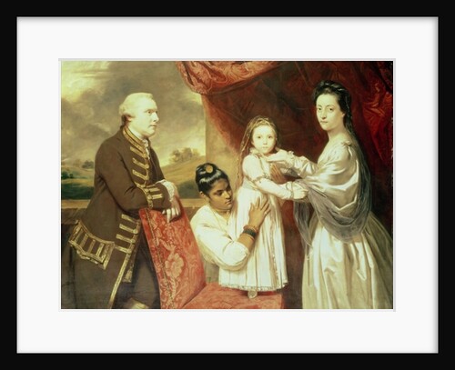 Tysoe Saul Hancock, his wife Philadelphia, their daughter Elizabeth and their Indian maid Clarinda, c.1763–5 by Joshua Reynolds