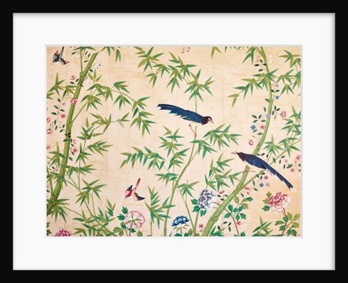 Fragment of wallpaper, late 18th - early 19th century or later by School Chinese