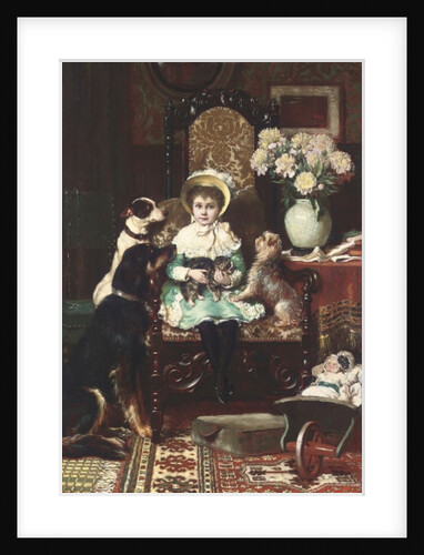 Doddy and her pets, 1883 by Charles Trevor Garland