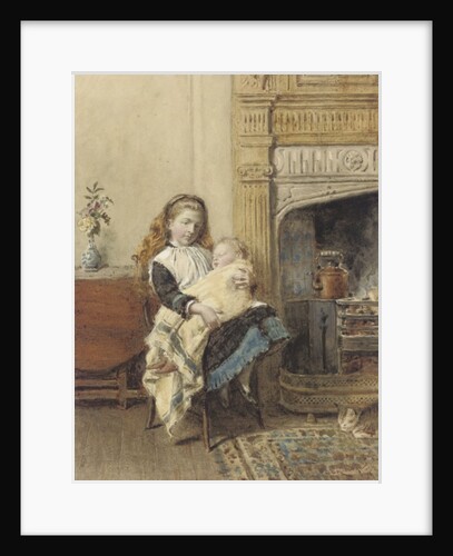 Minding Baby, 1896 by George Goodwin Kilburne