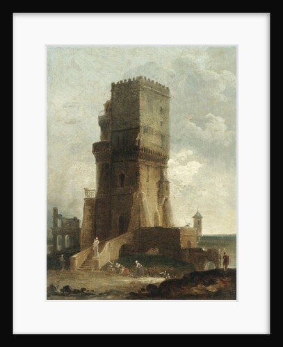 A Capriccio of the Tower of Benevento by Hubert Robert