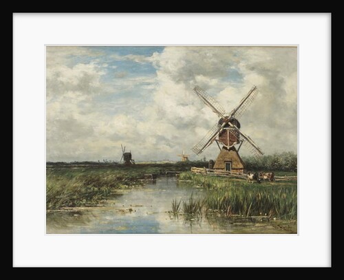 View near Leiden by Willem Roelofs