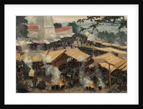 The Fair at Kawaria Zabrzydowska, Poland, c.1913 by Wojciech Stanislaw Weiss