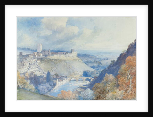 Richmond Castle and Town, Yorkshire by William Callow