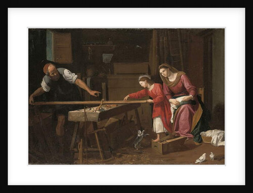 The Holy Family in the carpenter's shop by Jean Tassel