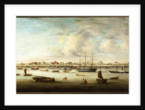 Chinese Fishing Vessels, Shanghai, c.1857 by Qua Chow