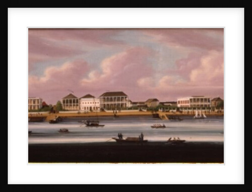 The Shanghai Regatta with a View of the Bund, c.1850 by School Chinese