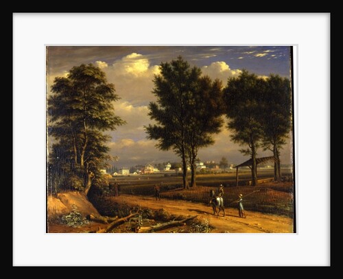 A view of the Alpha Cottages, near Paddington by John Seguier