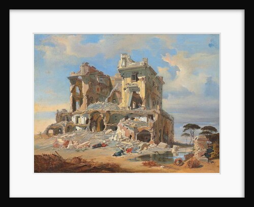 The Battle of the Casino dei Quattro Venti during the Siege of Rome, 1849 by Carl Friedrich Heinrich Werner