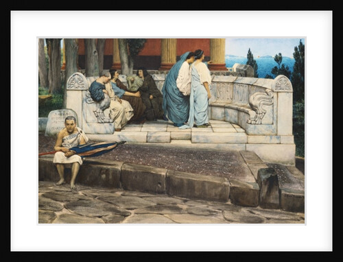 An Exedra, 1871 by Lawrence Alma-Tadema