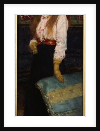 Portrait of Miss MacWirter, small full length in an interior, 1888 by Lawrence Alma-Tadema