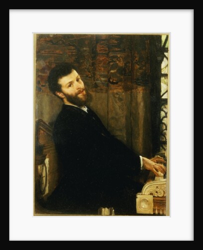 Portrait of the singer George Henschel playing Alma-Tadema's piano, Townshend House, 1879 by Lawrence Alma-Tadema