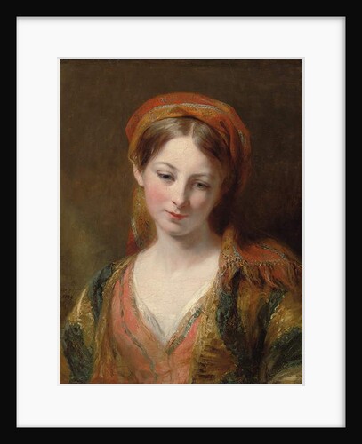 Portrait of a young girl, thought to be Henrietta Carpenter by Margaret Sarah Carpenter