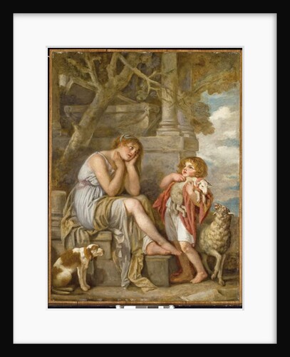 l'Agneau Cheri, 1780s by Jean Baptiste Greuze