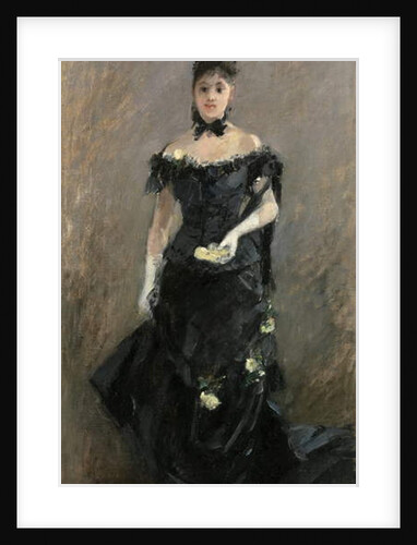 Woman in Black or Before the Theatre, 1875 by Berthe Morisot