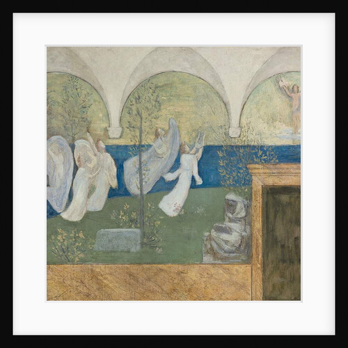 Detail from a preparatory painting for Les Muses inspiratrices acclament le Génie, Messager de Lumière, 1895 by Pierre Puvis de Chavannes