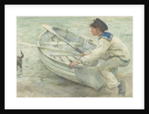 Preparing to launch, 1903 by Henry Scott Tuke