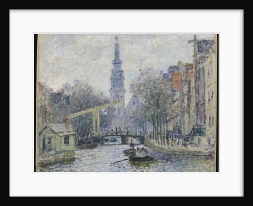 Canal a Amsterdam, 1874 by Claude Monet