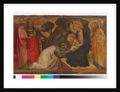 Adoration of the Magi by Aretino Luca Spinello or Spinelli