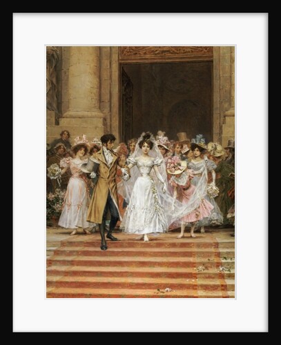 The Wedding, Church of St. Roch, Paris by Frederik Hendrik Kaemmerer