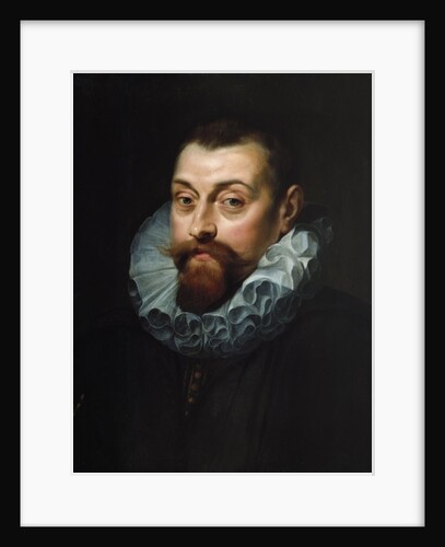 Portrait of a man, bust length, in dark costume with a white ruff, c.1597-99 by Peter Paul Rubens